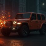 Jeep híbrido 4xe detenido por actualización de software OTA, ilustrando problemas de fiabilidad tecnológica en startups automotrices.