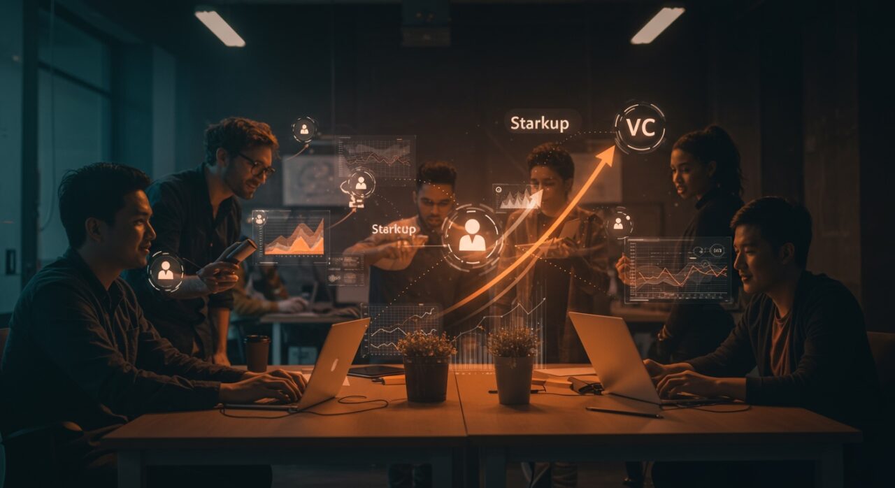 Talento tecnológico colaborando en startups financiadas por capital riesgo, plataforma ambi.careers para empleo tech.