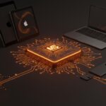 Chip Apple M5 potenciado en iPad Pro, MacBook Pro y Vision Pro, representando innovación en rendimiento e inteligencia artificial.