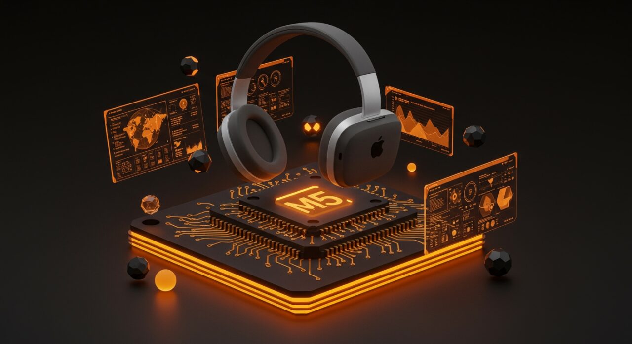 Apple Vision Pro actualizado con chip M5 mostrando innovación en computación espacial y realidad mixta para aplicaciones empresariales.