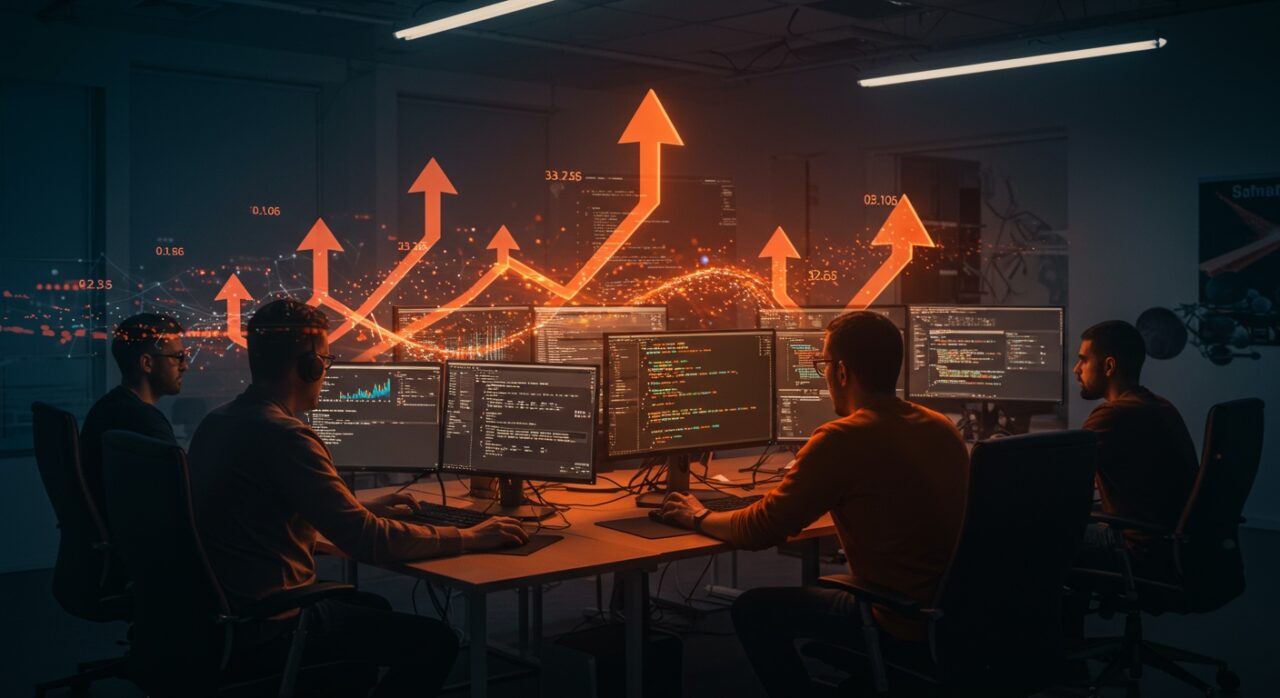 Nueva versión del software Bat mostrando mejoras en rendimiento y características para desarrolladores con enfoque en visualización de código y automatización.