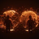 Análisis visual del decoupling económico entre China y EE.UU. con metáforas de vulnerabilidades estructurales y riesgos geopolíticos.