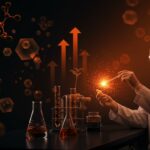 Científica de CIRCE Scientific en laboratorio innovador con ingredientes nutracéuticos para longevidad y envejecimiento saludable.