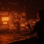 Informe visual de incidentes y estado actual de Claude AI con monitoreo y errores en la plataforma AI destacados en un entorno tecnológico.