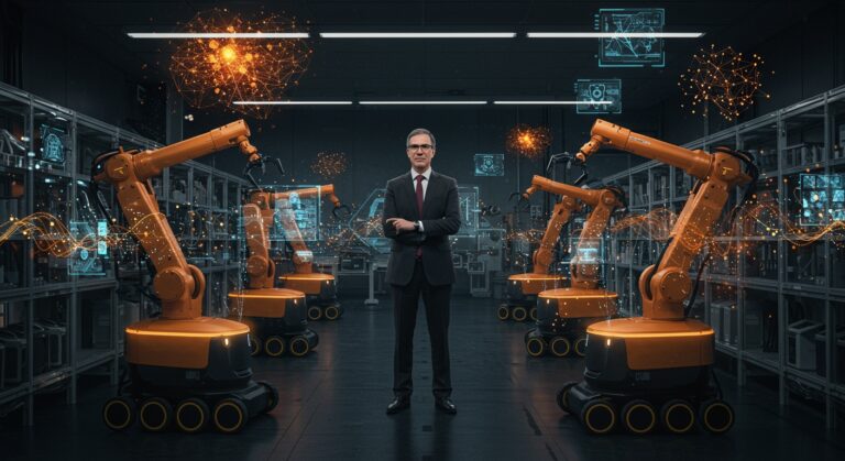 Profesor de UCLA liderando laboratorio de inteligencia artificial y robótica autónoma en Coco Robotics con datos masivos y automatización.