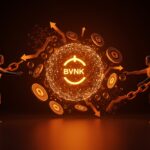 Competencia entre Coinbase y Mastercard en adquisición de BVNK, destacando stablecoins e infraestructura fintech en una imagen digital futurista.