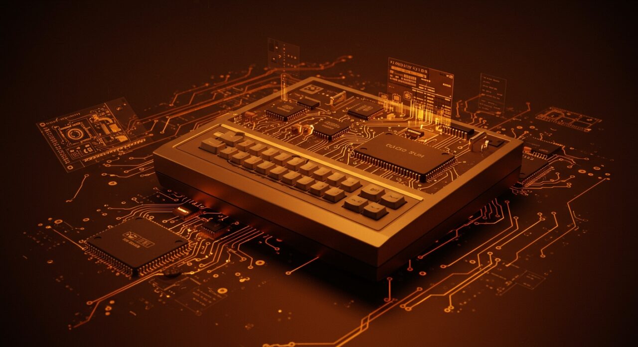 Imagen del Commodore 64 Ultimate fusionando hardware retro y tecnología FPGA en contexto de gaming vintage y estrategia tecnológica.
