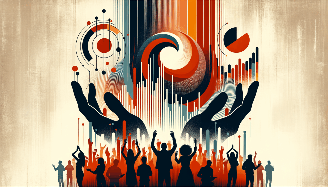 Convocatoria para startups con comunidad colaborativa y oportunidades innovadoras, elementos visuales en colores naranja y negro Ecosistema Startup