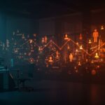 Análisis visual de despidos tecnológicos 2025 mostrando reducción de empleo y reestructuración en empresas del sector tech.