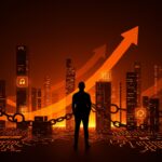 Panorama del software libre y open source en 2025 con metáforas visuales de libertad digital y desafíos del software propietario en un entorno tecnológico moderno.