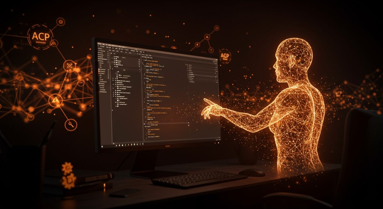 Integración de agent-shell en Emacs mediante el protocolo ACP para desarrollo de software con inteligencia artificial.