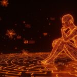 Visualización de introspección emergente en modelos de lenguaje grandes con redes neuronales iluminadas y símbolos de inteligencia artificial avanzada en paleta Ecosistema Startup.