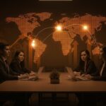 Equipo chileno destacando en Innovation Summit Dubai 2025, simbolizando innovación tecnológica y potencial de exportación en LATAM.