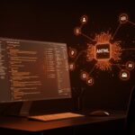 Interacción avanzada con ANTML y API de Anthropic mostrando automatización y modelos Claude en un entorno tecnológico moderno.