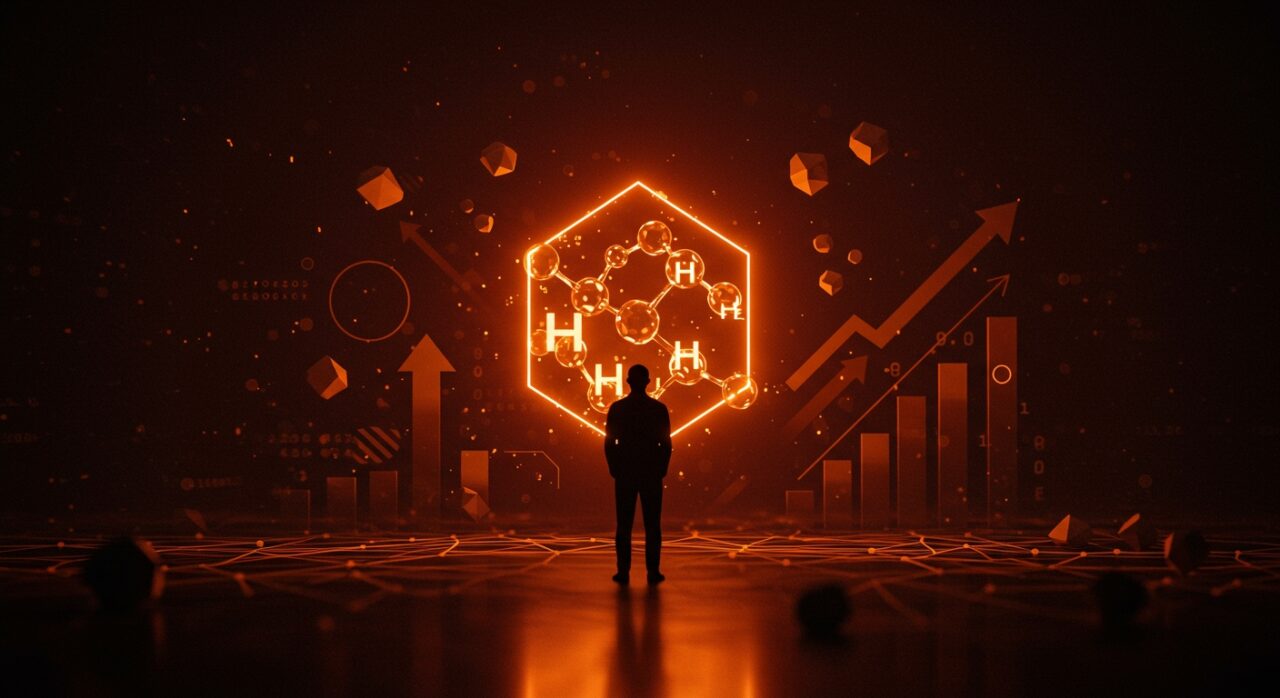 Retrato simbólico de Felipe Rebollo y su legado en tecnología de hidrógeno renovable en el ecosistema startup español.