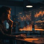 Fundador analizando datos del efecto Flynn y su reversión, destacando metodologías y sesgos en análisis de datos para startups en transformación digital.