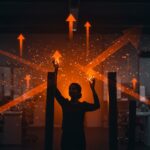 Imagen editorial que representa la eliminación de contenido sobre riesgos de IA por la FTC y su impacto en startups tecnológicas y regulación IA.