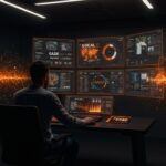 Controversia de Google Ads sobre Gaza representada con un fundador tech gestionando moderación de contenido y políticas publicitarias en plataformas digitales.