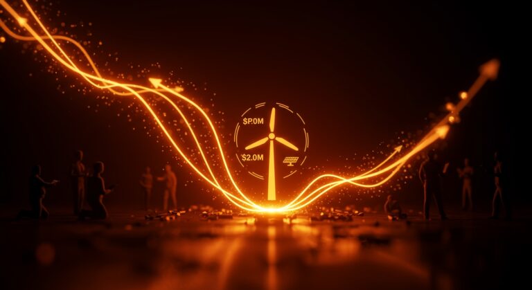 Inversores apostando 21.000 millones de dólares en la transición energética con energías renovables y sostenibilidad.