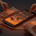 Interfaz personalizable de iOS 26.1 con efectos de transparencia de Liquid Glass mostrando controles de opacidad y contraste en un entorno digital moderno.
