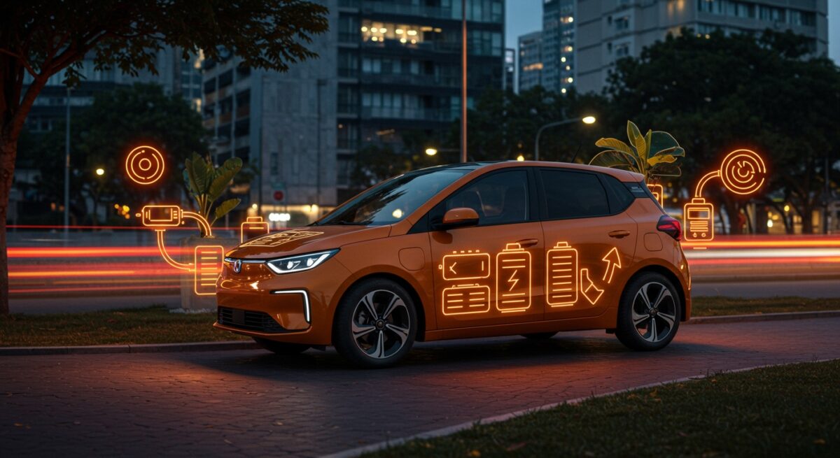 Coche eléctrico urbano LIUX BIG innovador con baterías modulares y materiales sostenibles, revolucionando la movilidad urbana en España.