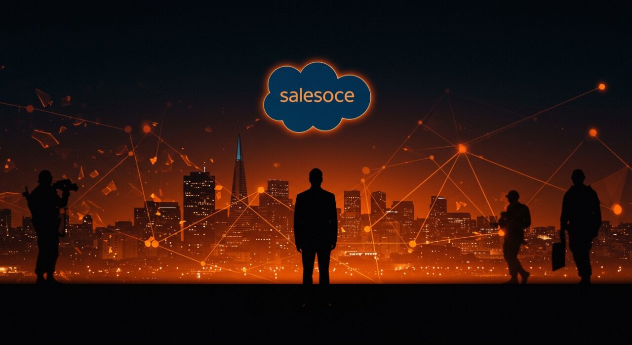 Marc Benioff en reflexión pública sobre la Guardia Nacional en San Francisco, destacando debate en liderazgo tecnológico y seguridad urbana.