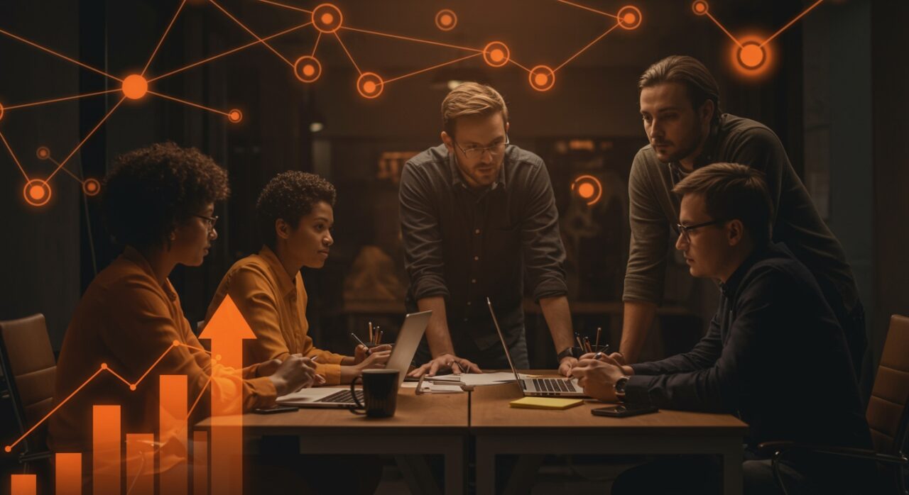 Mentoría entre emprendedores impulsando el crecimiento empresarial en startups dentro del ecosistema startup.