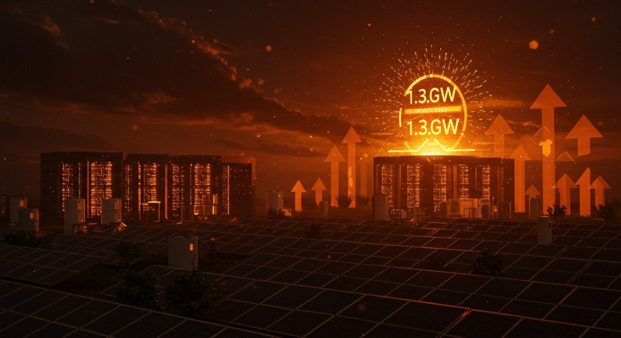 Energía solar de 1.3 GW impulsando centros de datos de Meta, reflejando innovación en sostenibilidad y tecnología verde.