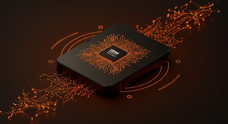 Modelos AI IBM Granite 4.0 Nano realizando inferencia local en dispositivos limitados con eficiencia y tecnología avanzada.