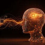 Representación visual de modelos de lenguaje invertibles basados en transformers, destacando la interpretabilidad e inteligencia artificial aplicada.