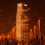 Representación visual de Nvidia alcanzando un valor de mercado histórico con símbolos tecnológicos y crecimiento financiero en ecosistema startup.