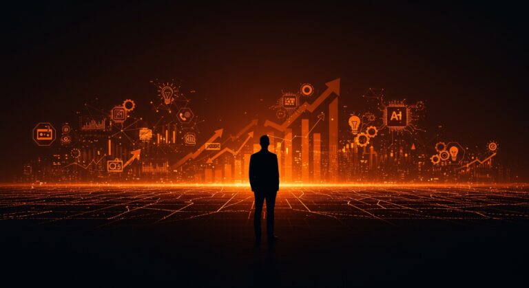 Sam Altman liderando el ecosistema OpenAI 2025 con infraestructura tecnológica avanzada y crecimiento de startups de IA.