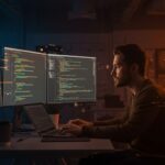 Ingeniero de software full stack trabajando con código open source en ambiente startup tecnológico en San Francisco.