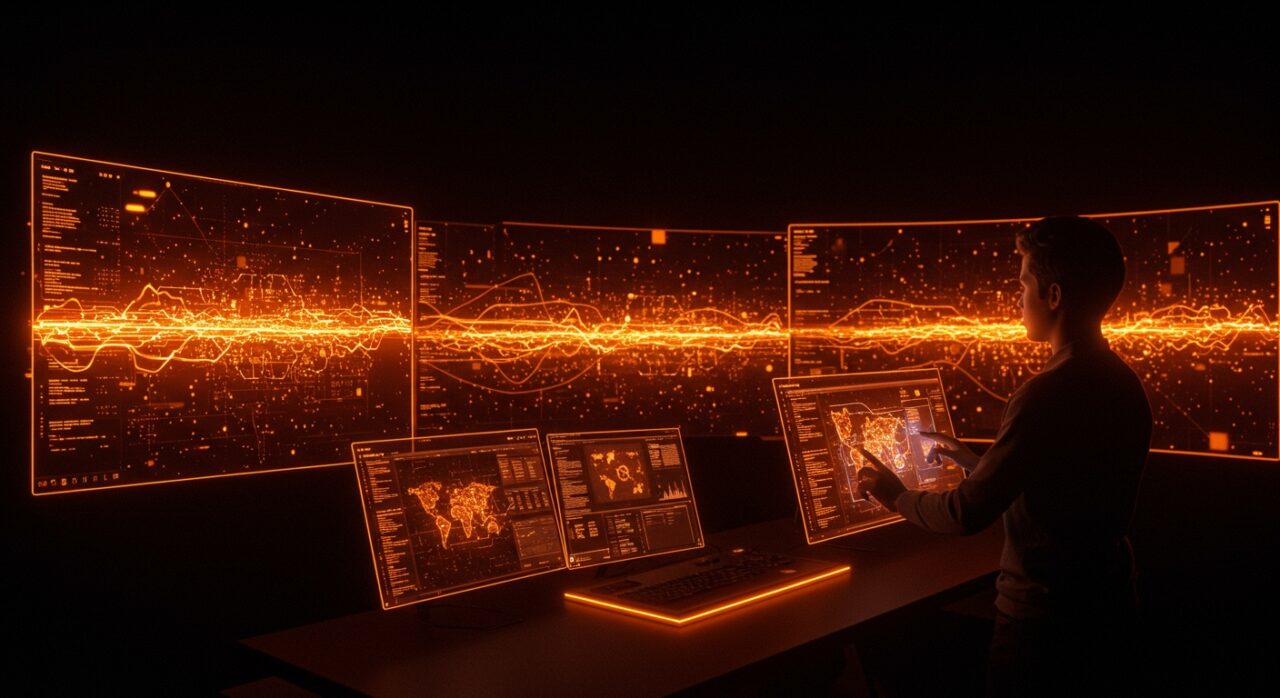 Simulación de autómatas celulares paralelizados con WebGPU mostrando algoritmos emergentes y computación avanzada en tiempo real.