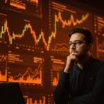 Founder analizando impacto del populismo económico y riesgo político en el entorno de startups y prosperidad empresarial.