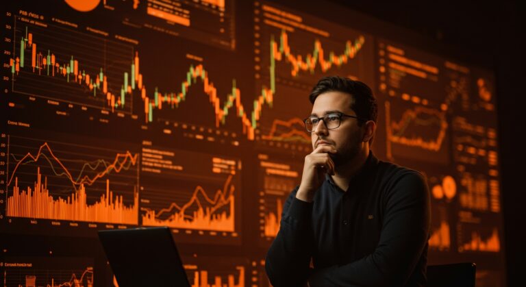 Founder analizando impacto del populismo económico y riesgo político en el entorno de startups y prosperidad empresarial.