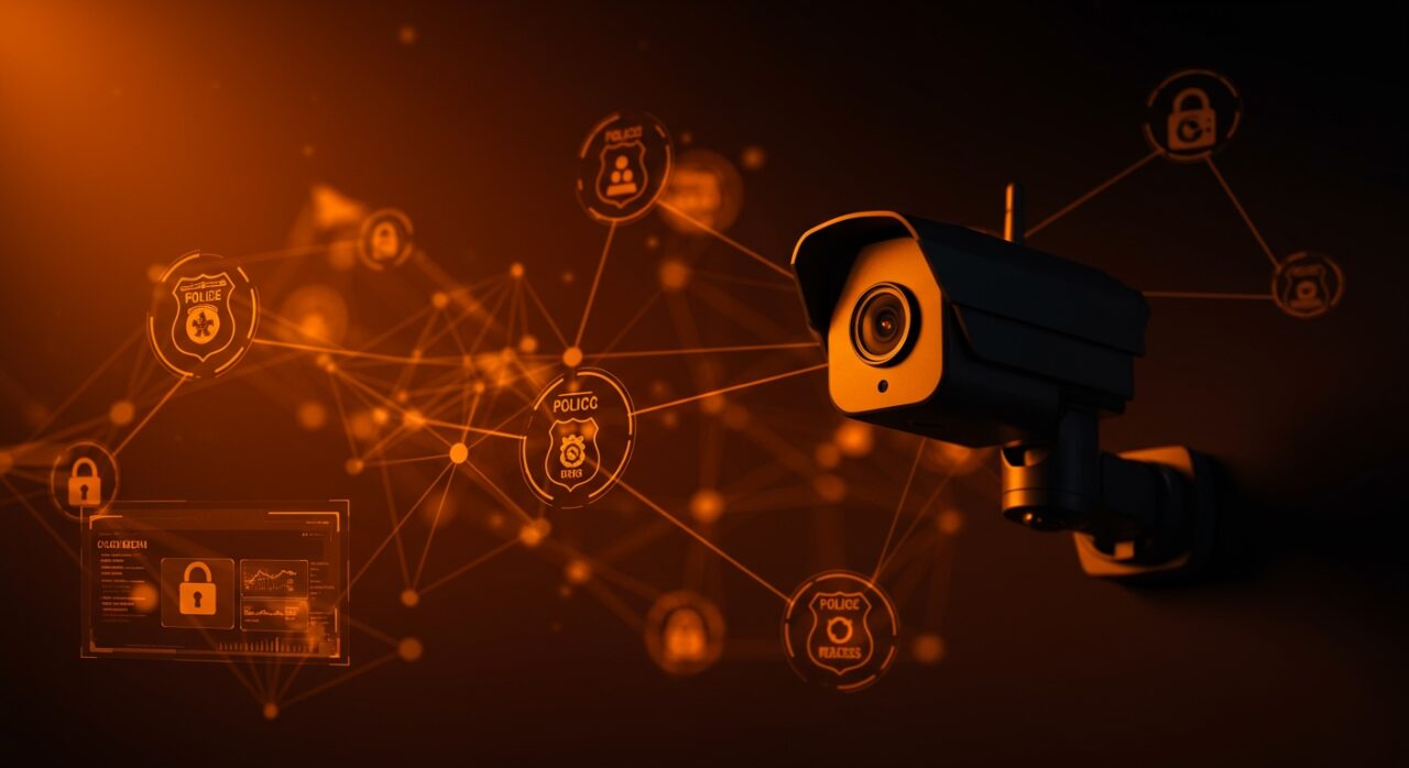 Alianza entre cámaras inteligentes Ring y autoridades policiales para compartir grabaciones de vigilancia, destacando colaboración y privacidad en seguridad.