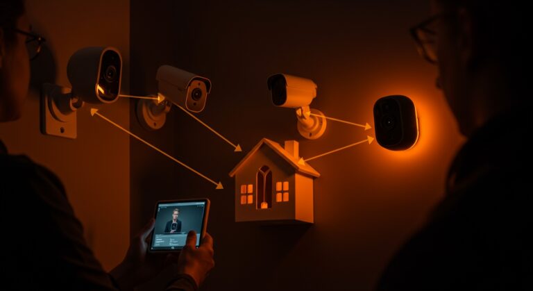 Integración de cámaras Amazon Ring y Flock AI para una vigilancia tecnológica avanzada en seguridad doméstica e institucional.