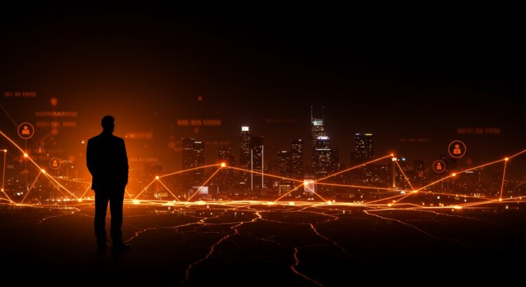 Ron Conway dimitiendo de Salesforce Foundation en Silicon Valley tras polémicos comentarios de Marc Benioff, simbolizado con metáforas visuales de tensiones en el ecosistema startup.