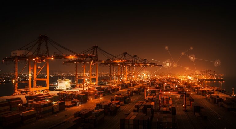 Puertos de San Antonio, Callao y Chancay mostrando innovación logística y colaboración público-privada en Sudamérica.