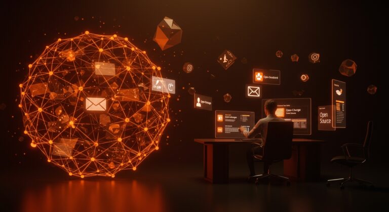 Migración masiva a email open source en Schleswig-Holstein destacando soberanía digital y transformación tecnológica gubernamental.