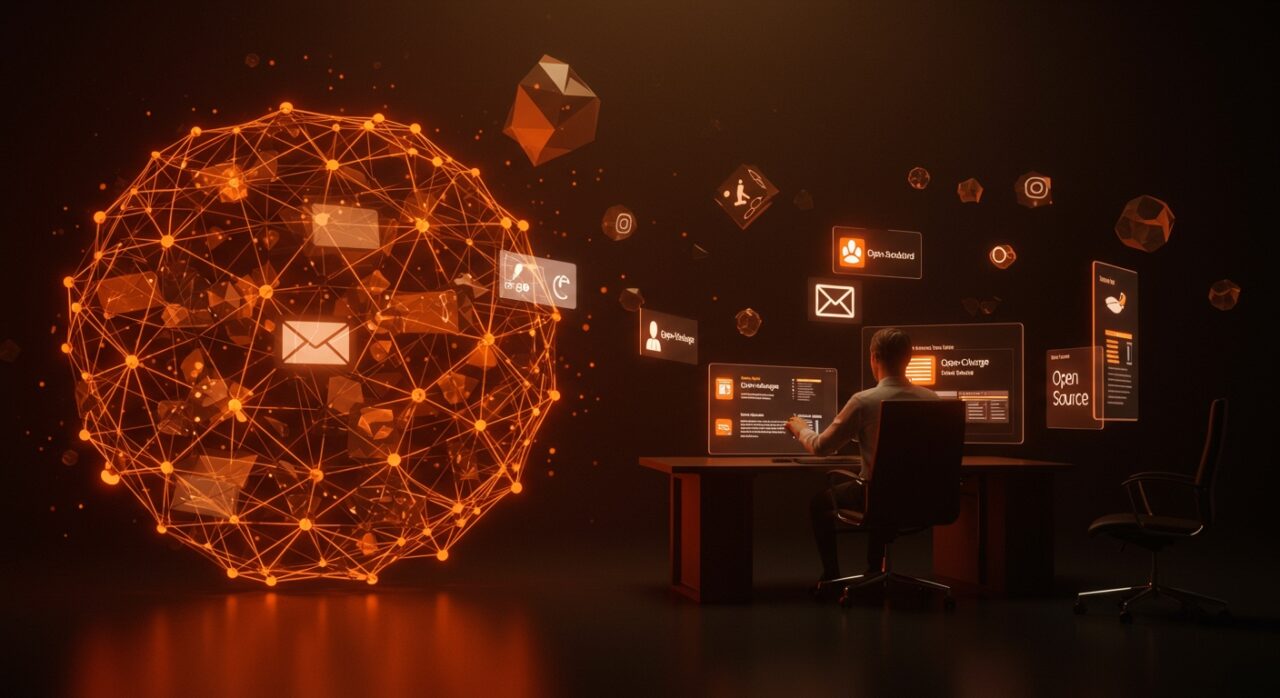 Migración masiva a email open source en Schleswig-Holstein destacando soberanía digital y transformación tecnológica gubernamental.