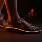 Sandalia inteligente SensorixFoot con tecnología médica para prevención del pie diabético, destacada en startup chilena.