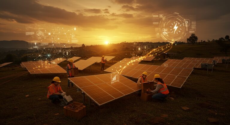 Startups solares en Colombia transformando el sector energético con minigranjas solares y generación descentralizada.