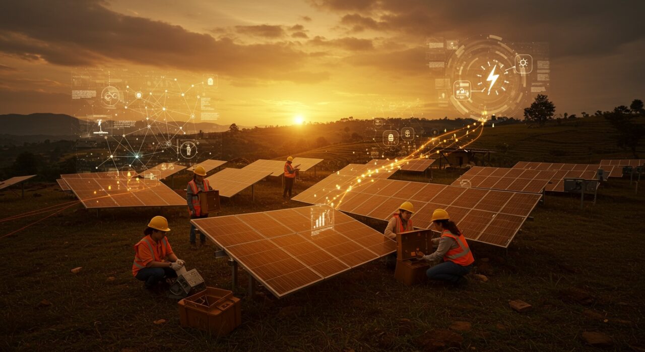 Startups solares en Colombia transformando el sector energético con minigranjas solares y generación descentralizada.