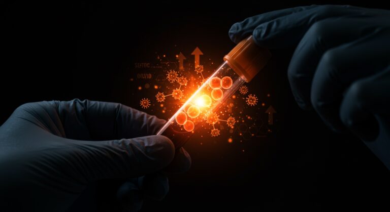 Test sanguíneo innovador detecta Long COVID en niños con microcoágulos y tecnología healthtech.