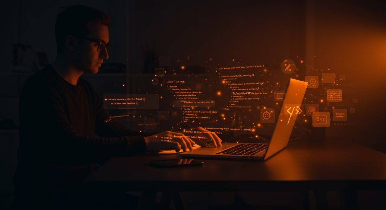 TimeWarp IDE mostrando compilación nativa de BASIC, Logo y PILOT en un entorno de programación educativa con paleta naranja y negro.