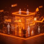 Análisis de tráfico falso en e-commerce con representación visual de bots y detección de fraude en tiendas online.