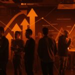 Networking y colaboración en TechCrunch Disrupt 2025, evento para founders e inversores del ecosistema startups.