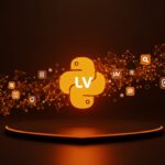 Visualización futurista del ecosistema Python potenciando la gestión eficiente de entornos y dependencias con la herramienta uv, destacando automatización y desarrollo software.